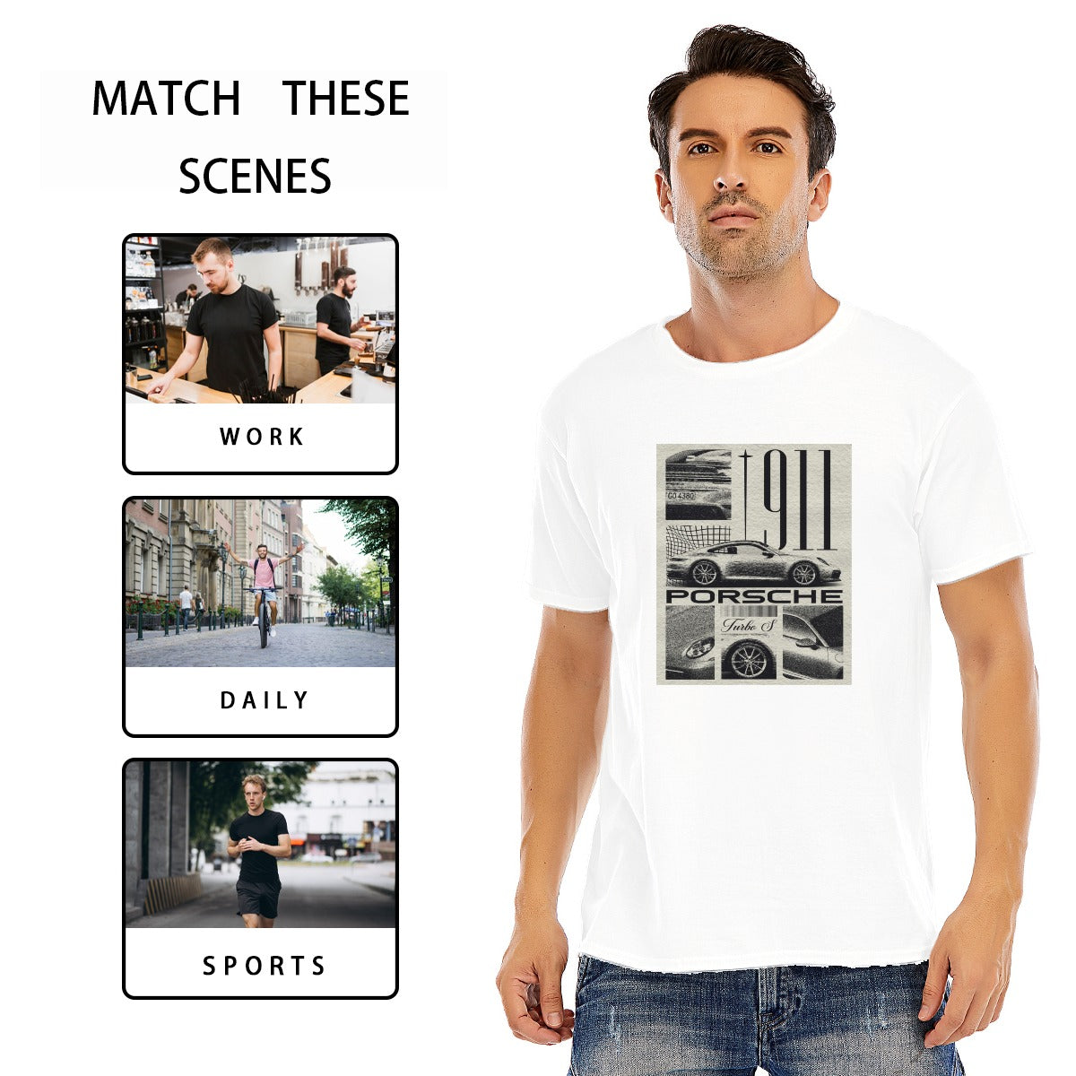 Unisex O-neck Short Sleeve T-shirt | 180GSM Cotton (DTF)