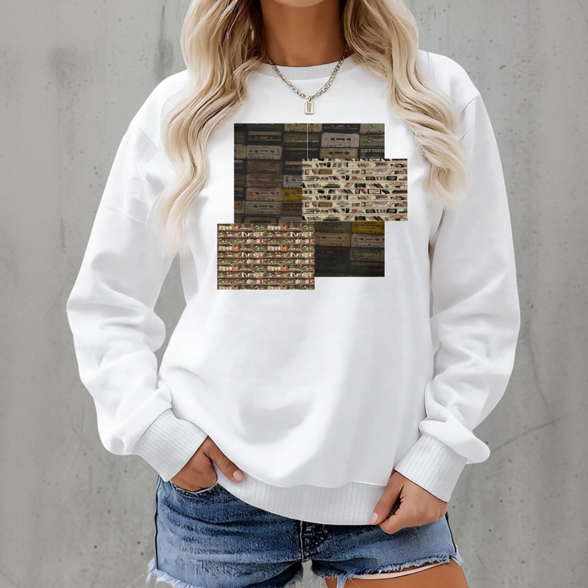 Women's Fleece Crew Neck Sweatshirt|DTF