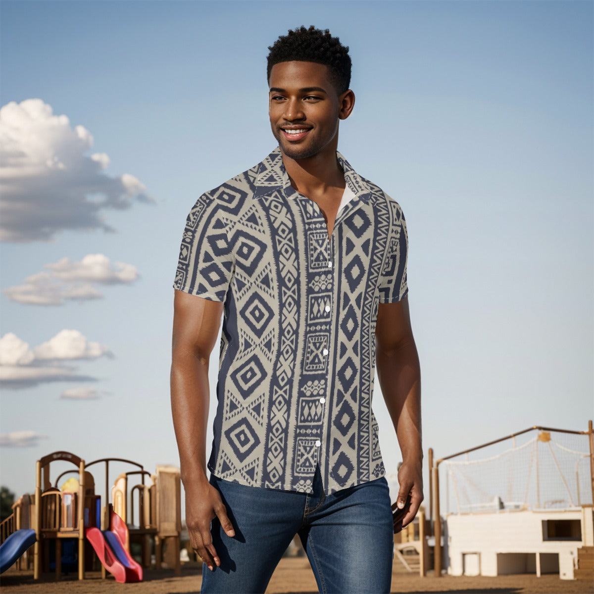 All-Over Print Men's Shirt