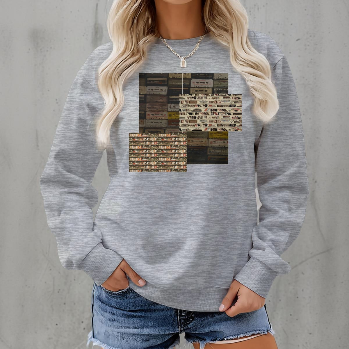 Women's Fleece Crew Neck Sweatshirt|DTF
