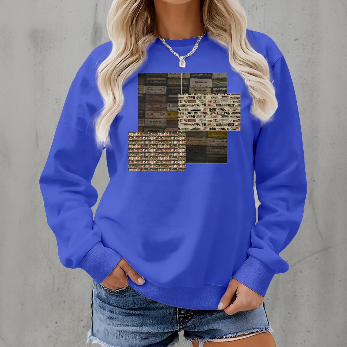 Women's Fleece Crew Neck Sweatshirt|DTF