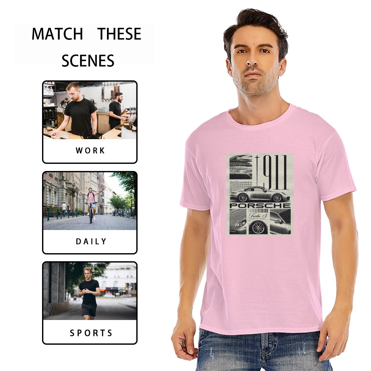 Unisex O-neck Short Sleeve T-shirt | 180GSM Cotton (DTF)
