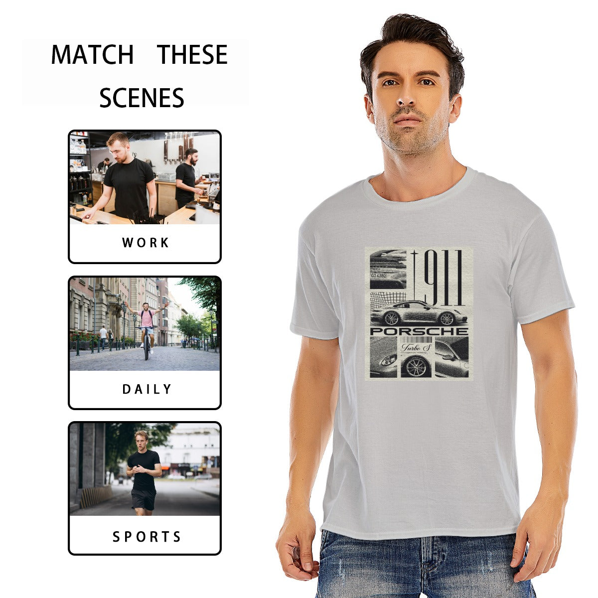Unisex O-neck Short Sleeve T-shirt | 180GSM Cotton (DTF)