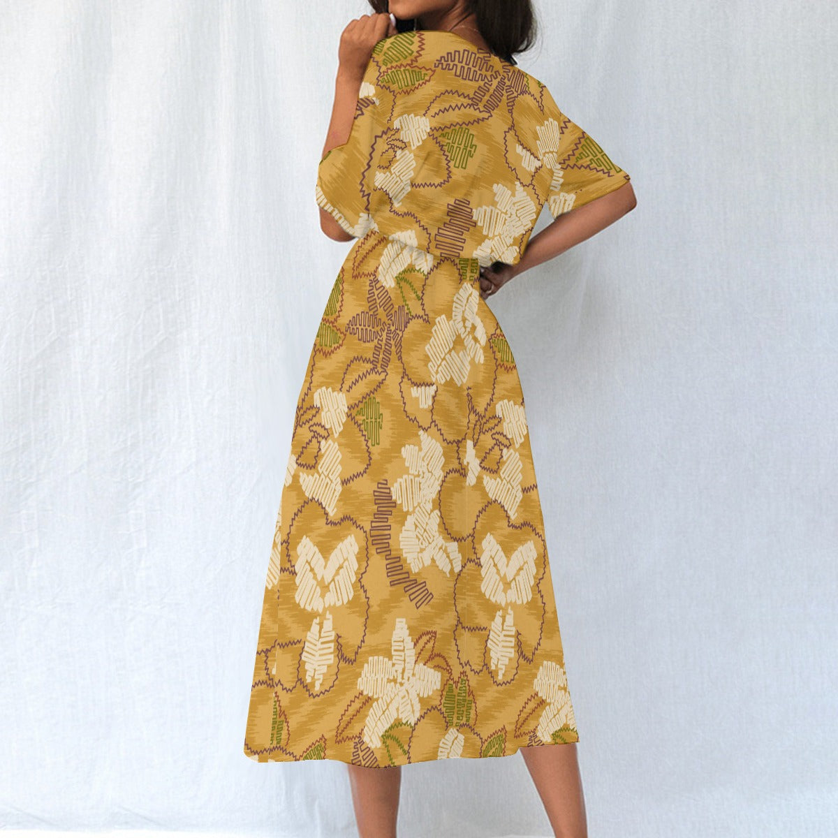 All-Over Print Women's Elastic Waist Dress