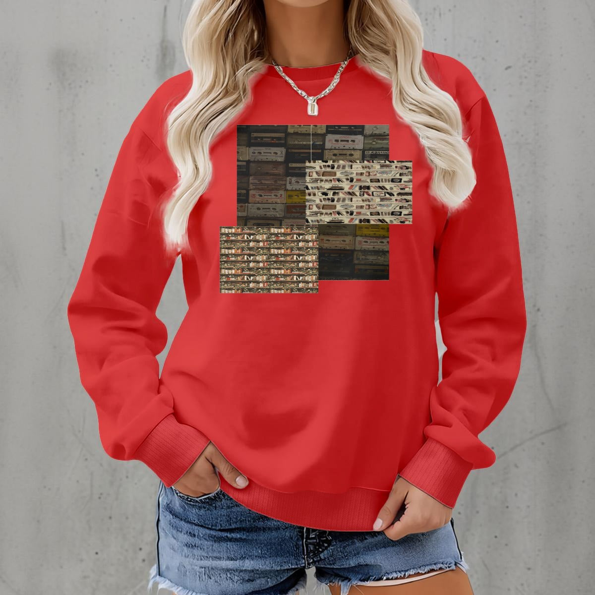 Women's Fleece Crew Neck Sweatshirt|DTF