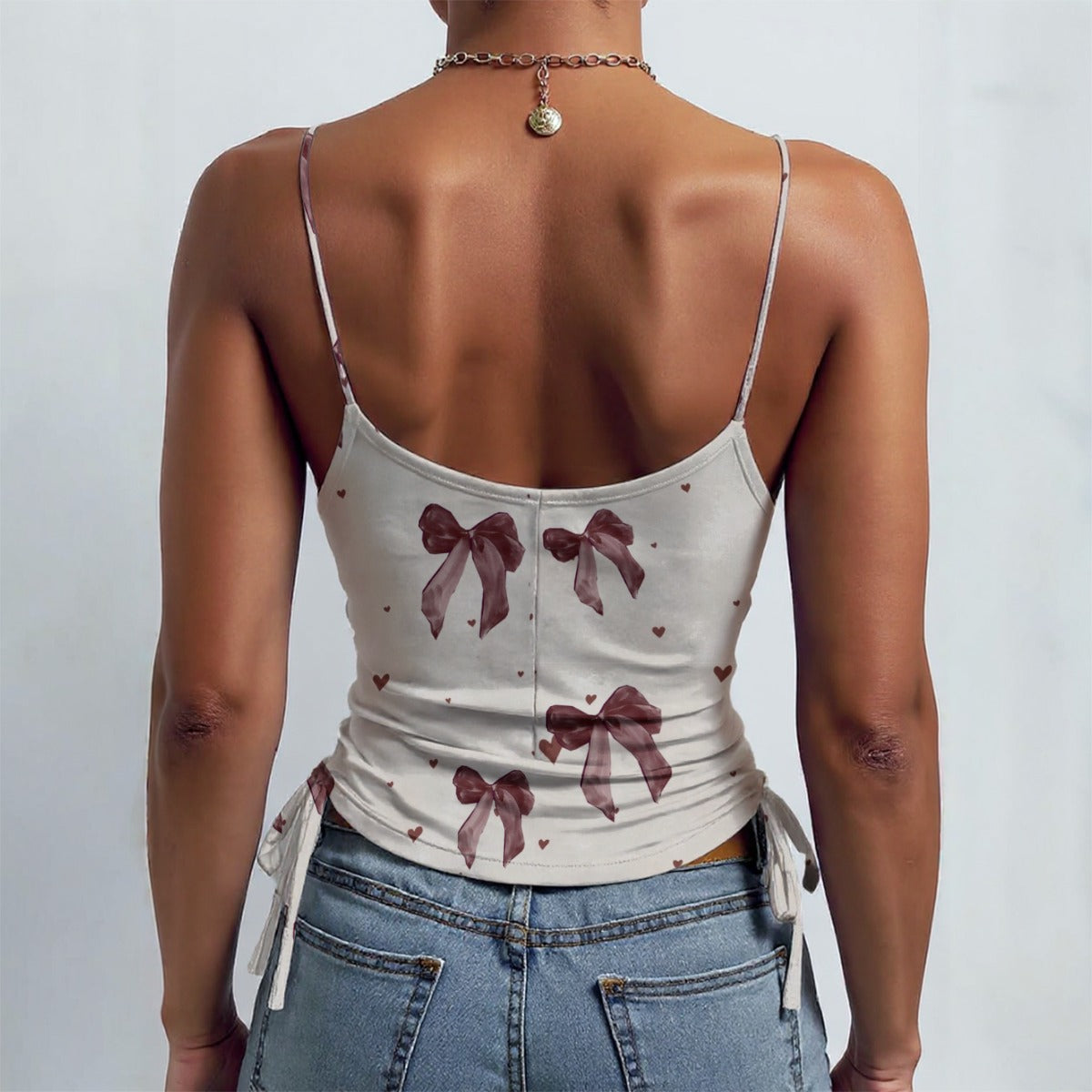 All-over Print Drawstring Camisole