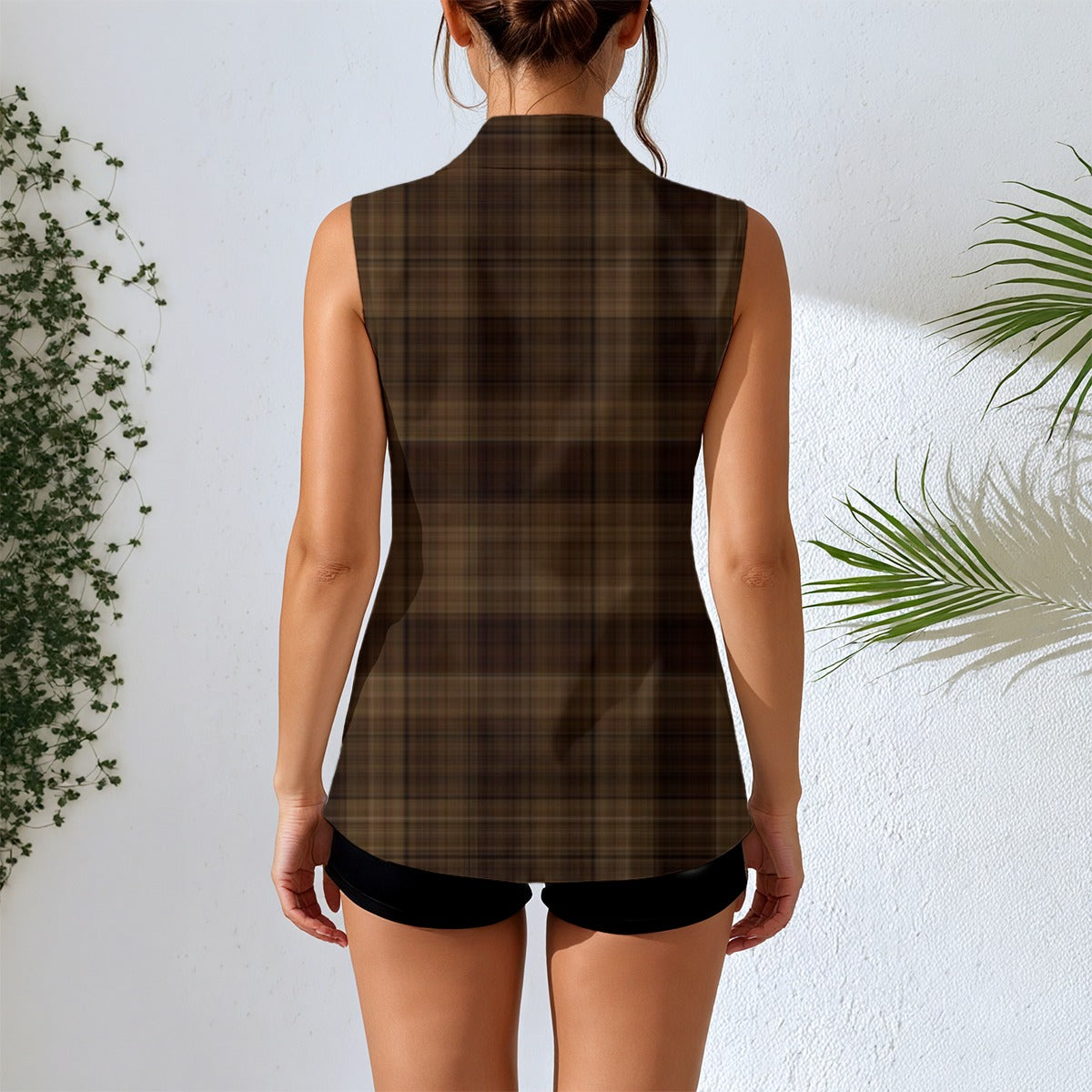 All-Over Print Women's Sleeveless Blazer-Style Vest