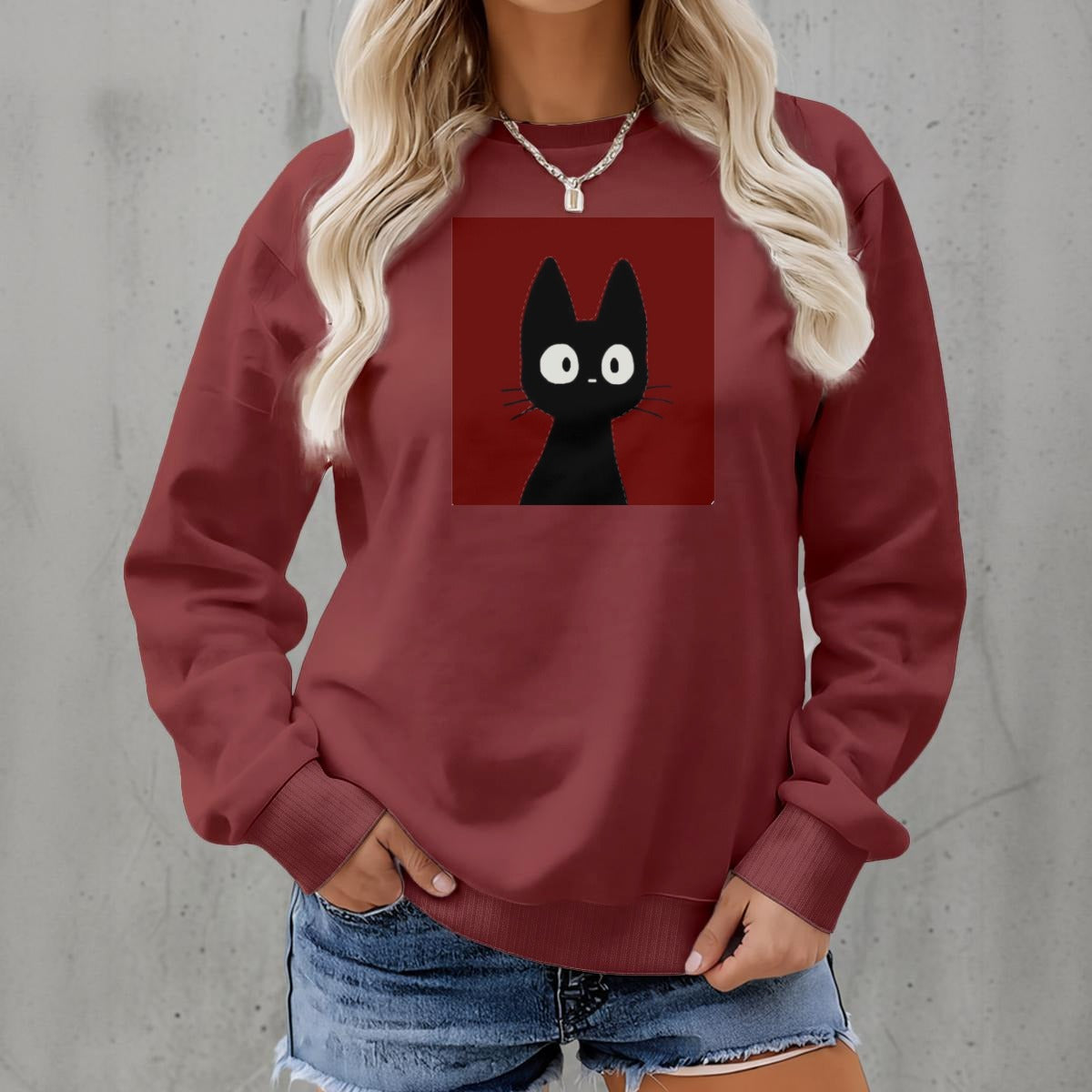 Women's Fleece Crew Neck Sweatshirt|DTF