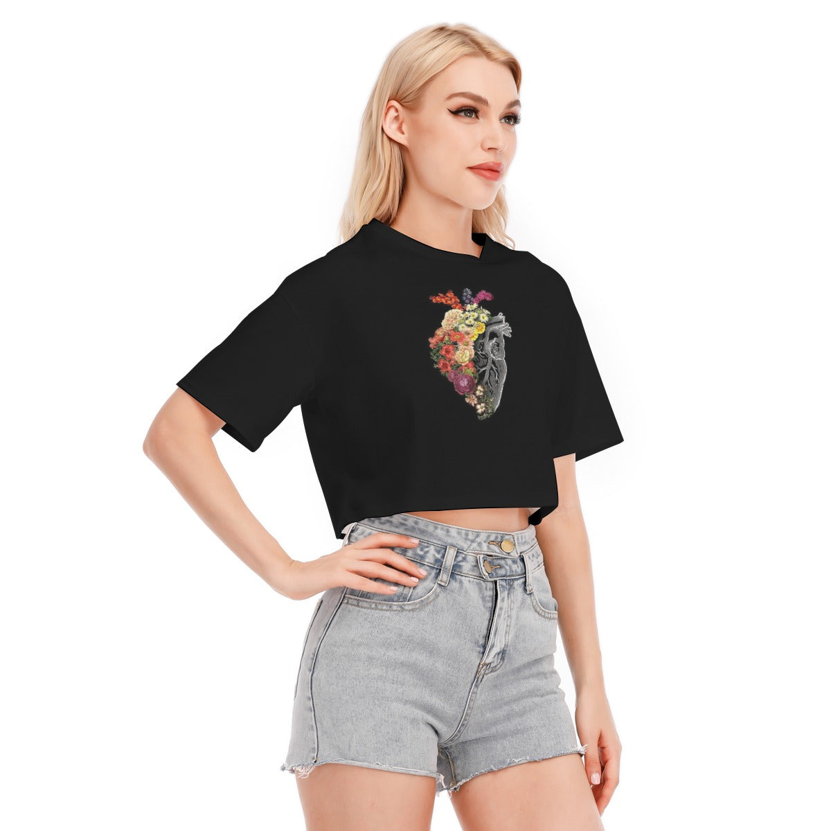 All-Over Print Women's Cropped T-shirt | 190GSM Cotton