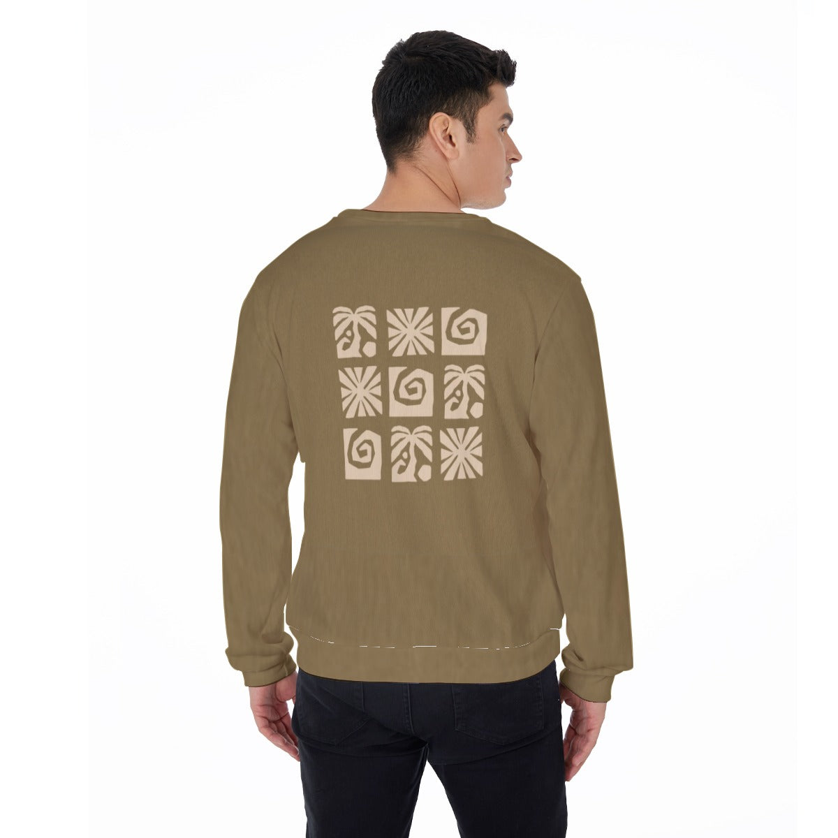 All-Over Print Men's Sweater