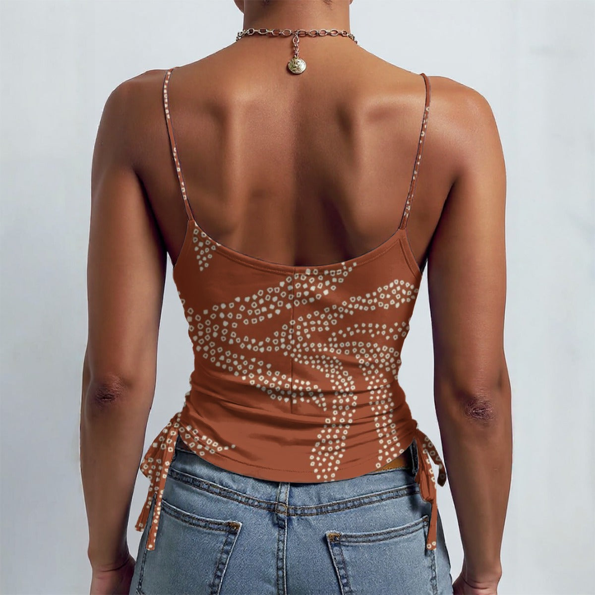 All-over Print Drawstring Camisole
