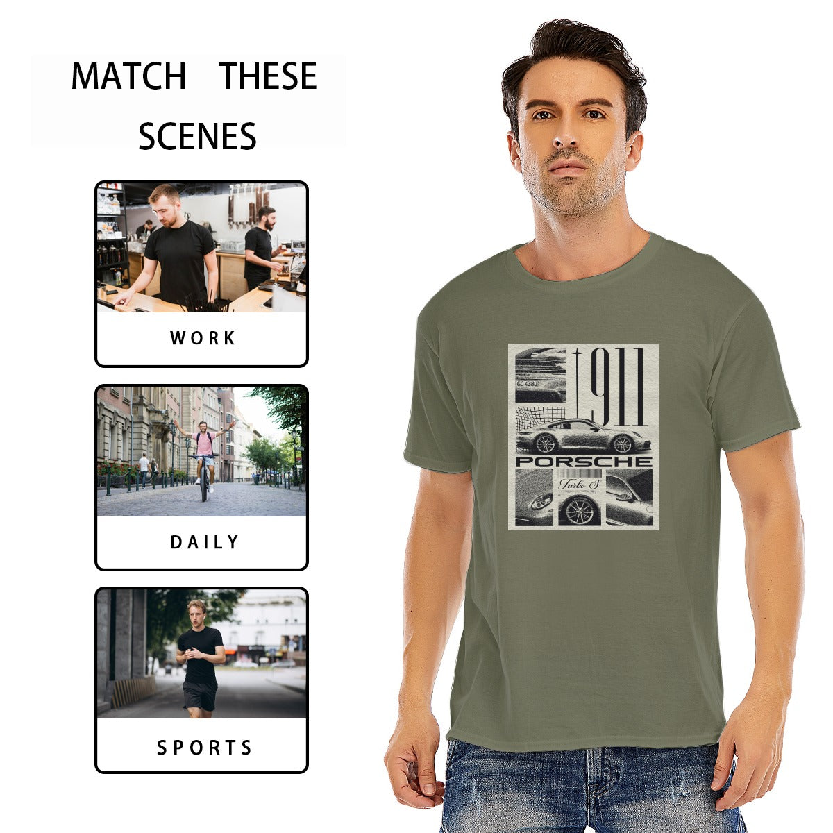 Unisex O-neck Short Sleeve T-shirt | 180GSM Cotton (DTF)