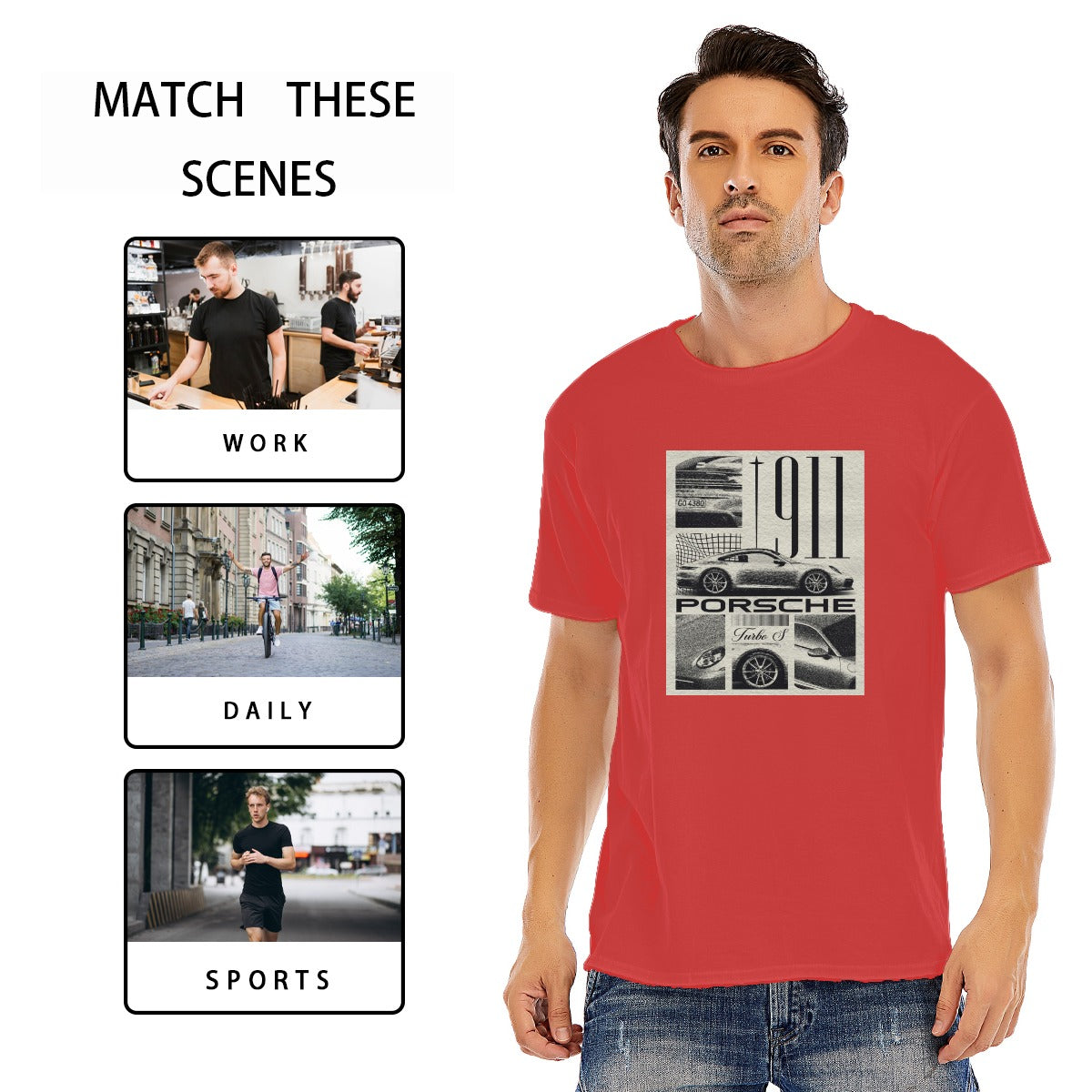 Unisex O-neck Short Sleeve T-shirt | 180GSM Cotton (DTF)