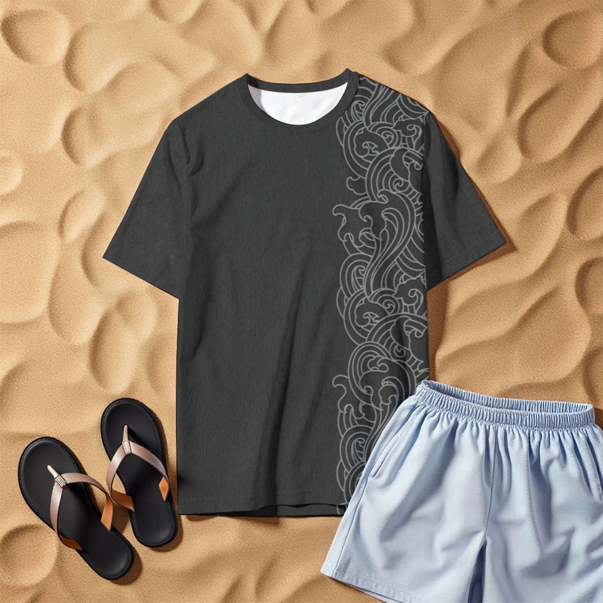 All-Over Print Men's O-Neck T-Shirt | 190GSM Cotton