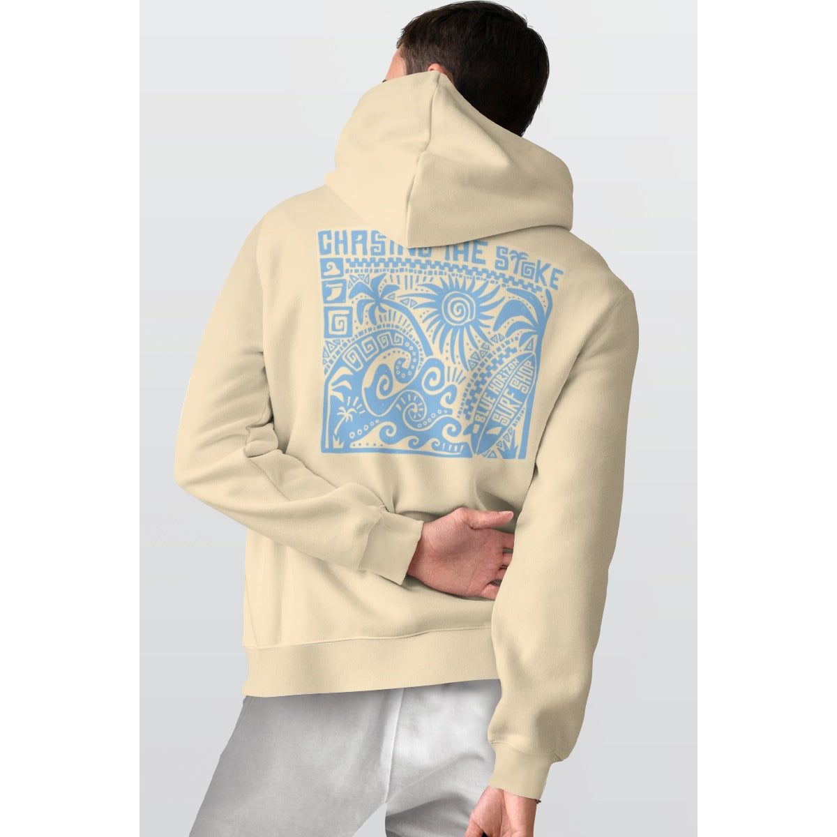 All-Over Print Men's Thicken Pullover Hoodie