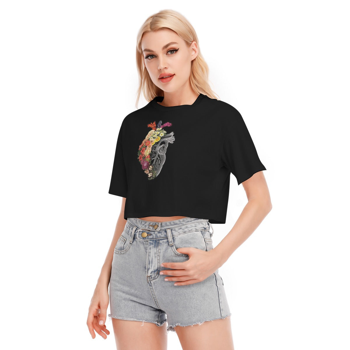All-Over Print Women's Cropped T-shirt | 190GSM Cotton