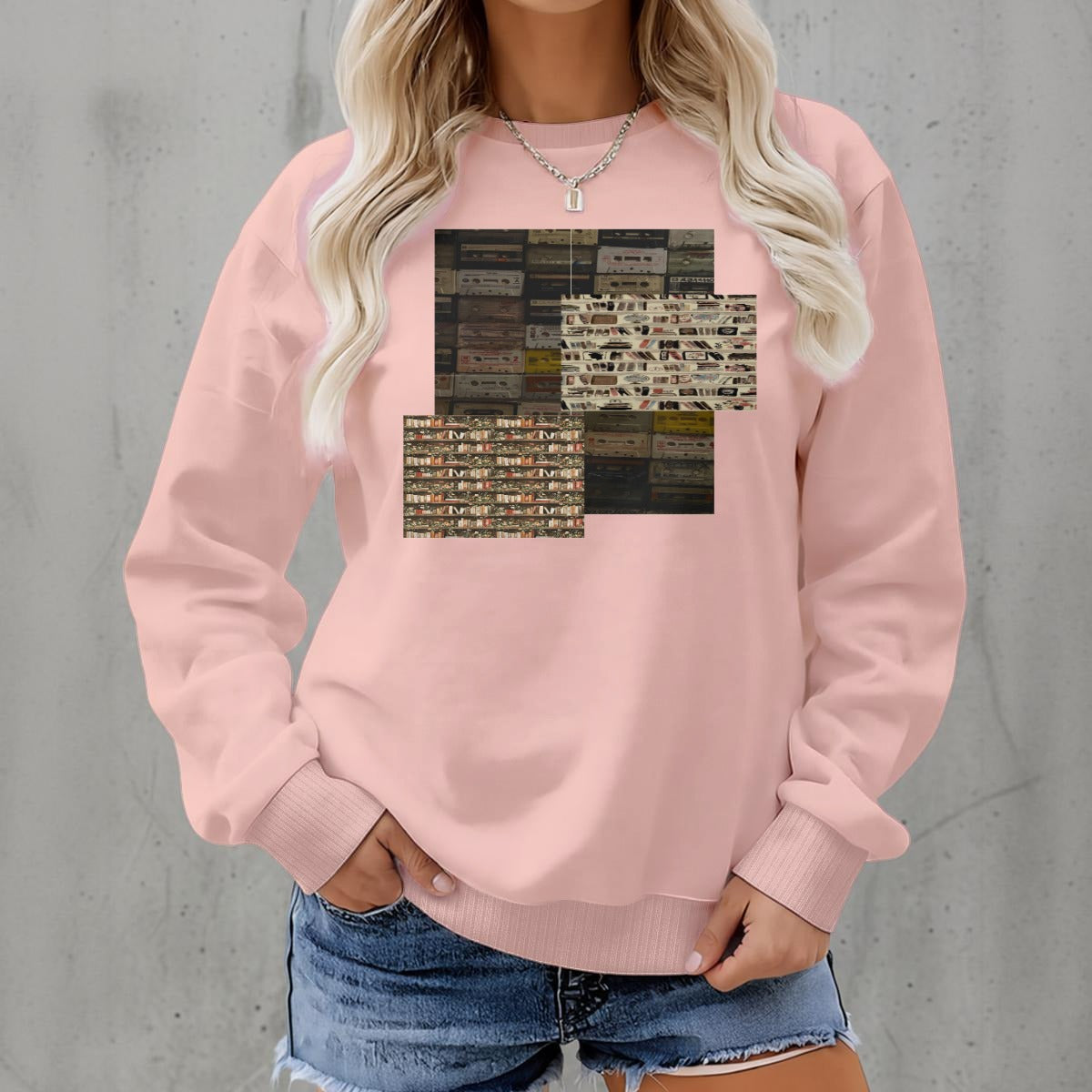 Women's Fleece Crew Neck Sweatshirt|DTF