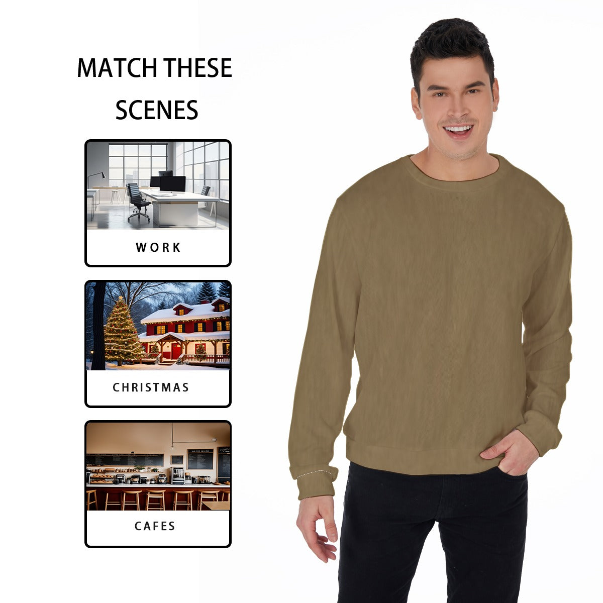 All-Over Print Men's Sweater