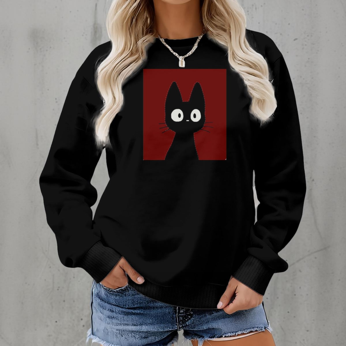 Women's Fleece Crew Neck Sweatshirt|DTF