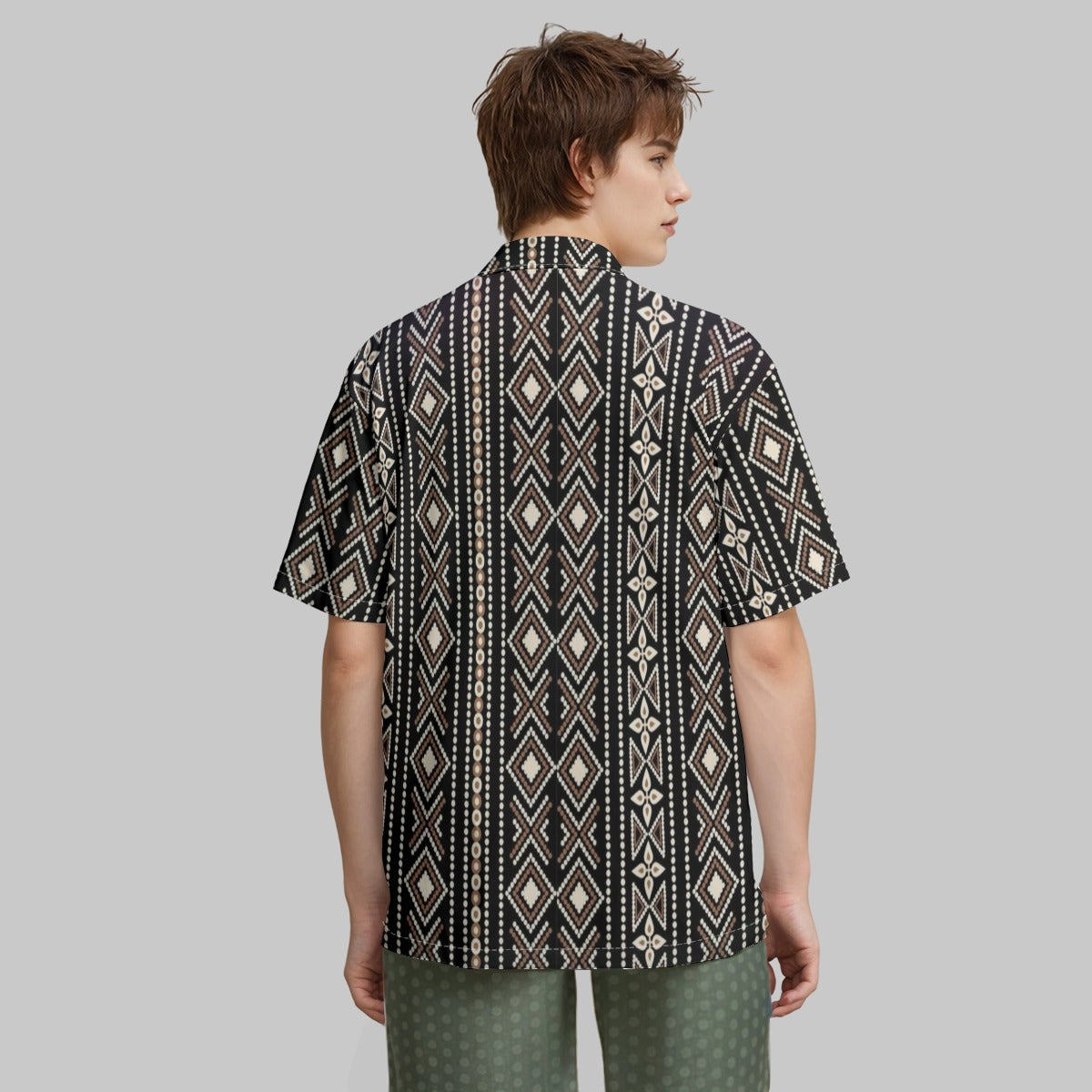 All-Over Print Hawaiian Shirt With Pocket|115GSM Cotton poplin