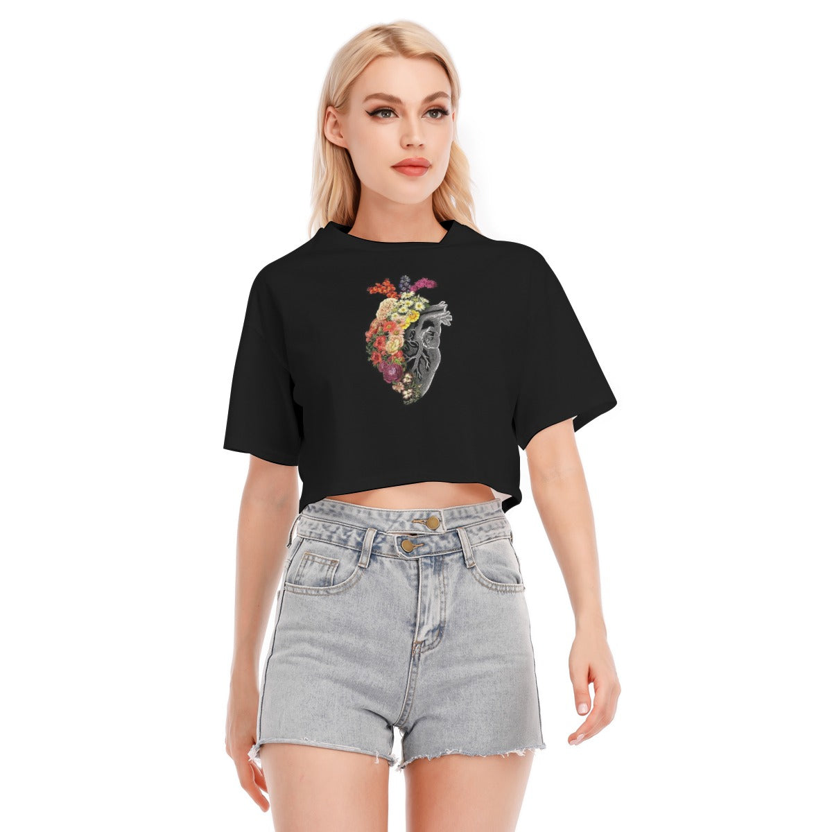 All-Over Print Women's Cropped T-shirt | 190GSM Cotton