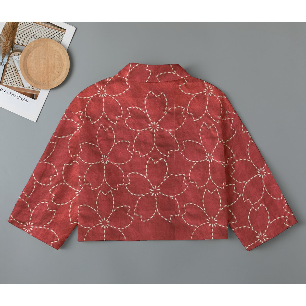All-Over Print Women's Cropped Jacket | 245GSM Cotton