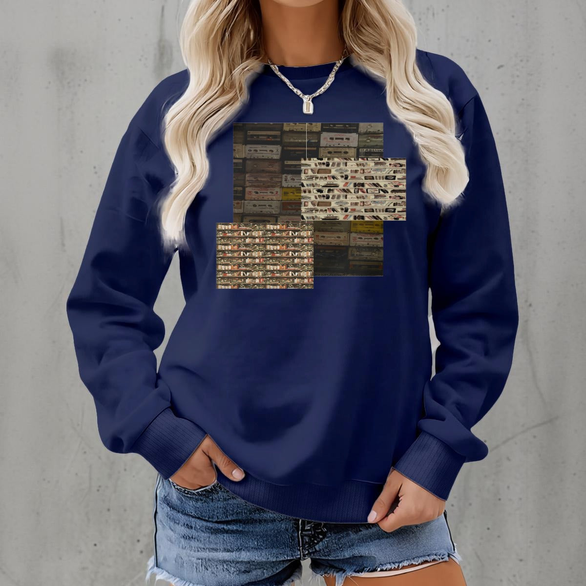 Women's Fleece Crew Neck Sweatshirt|DTF