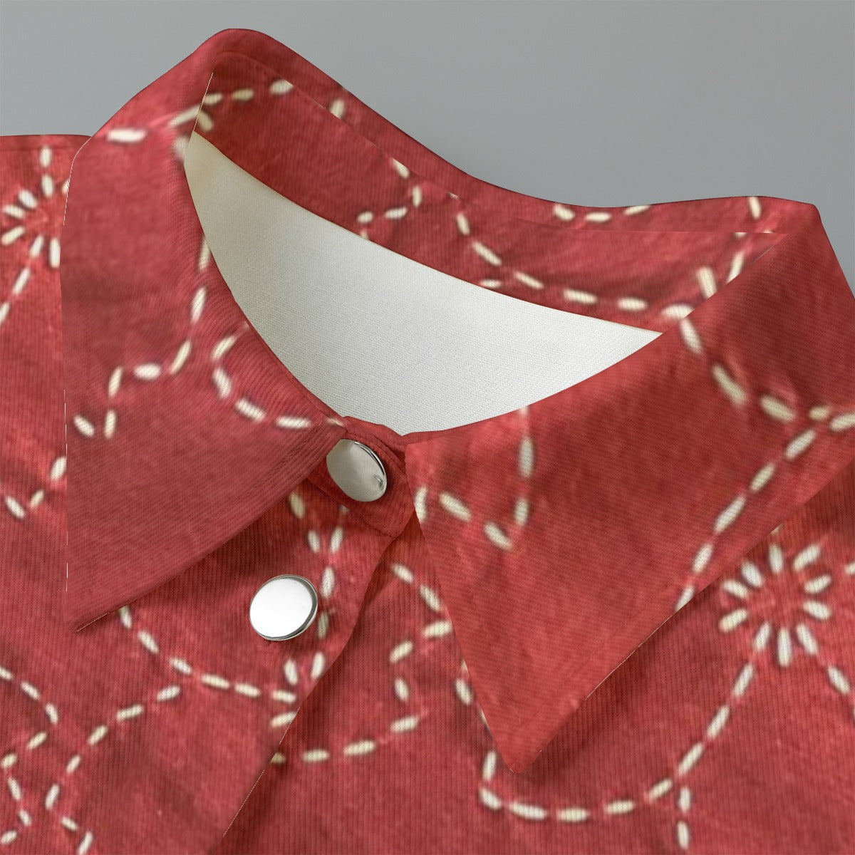 All-Over Print Women's Cropped Jacket | 245GSM Cotton