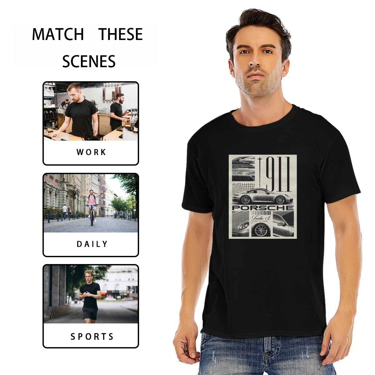 Unisex O-neck Short Sleeve T-shirt | 180GSM Cotton (DTF)