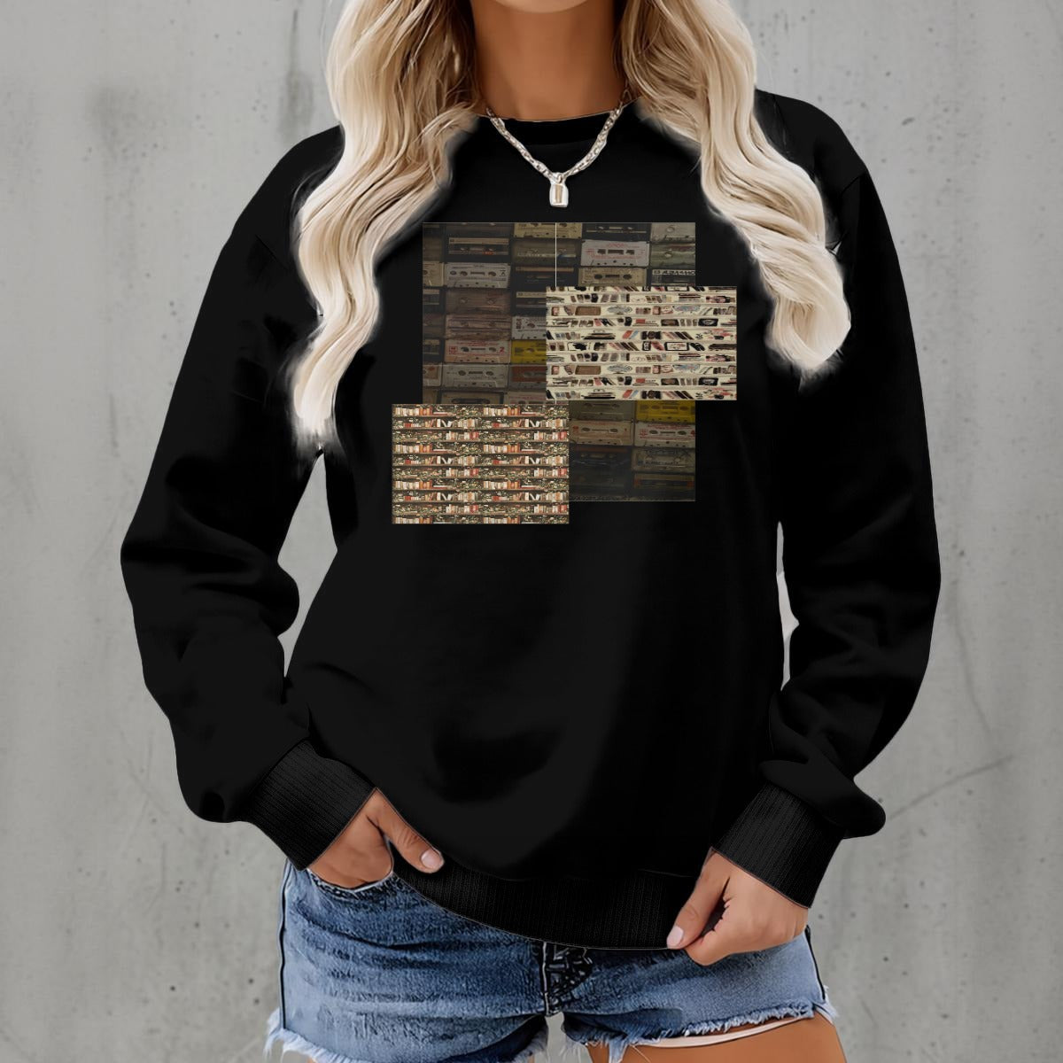 Women's Fleece Crew Neck Sweatshirt|DTF