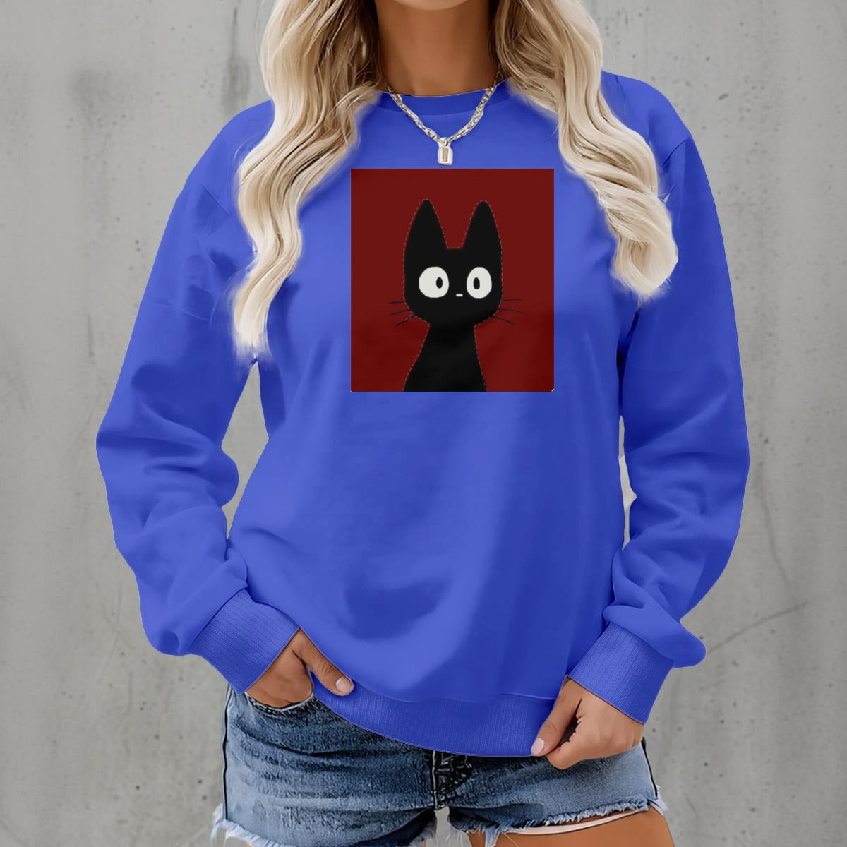 Women's Fleece Crew Neck Sweatshirt|DTF
