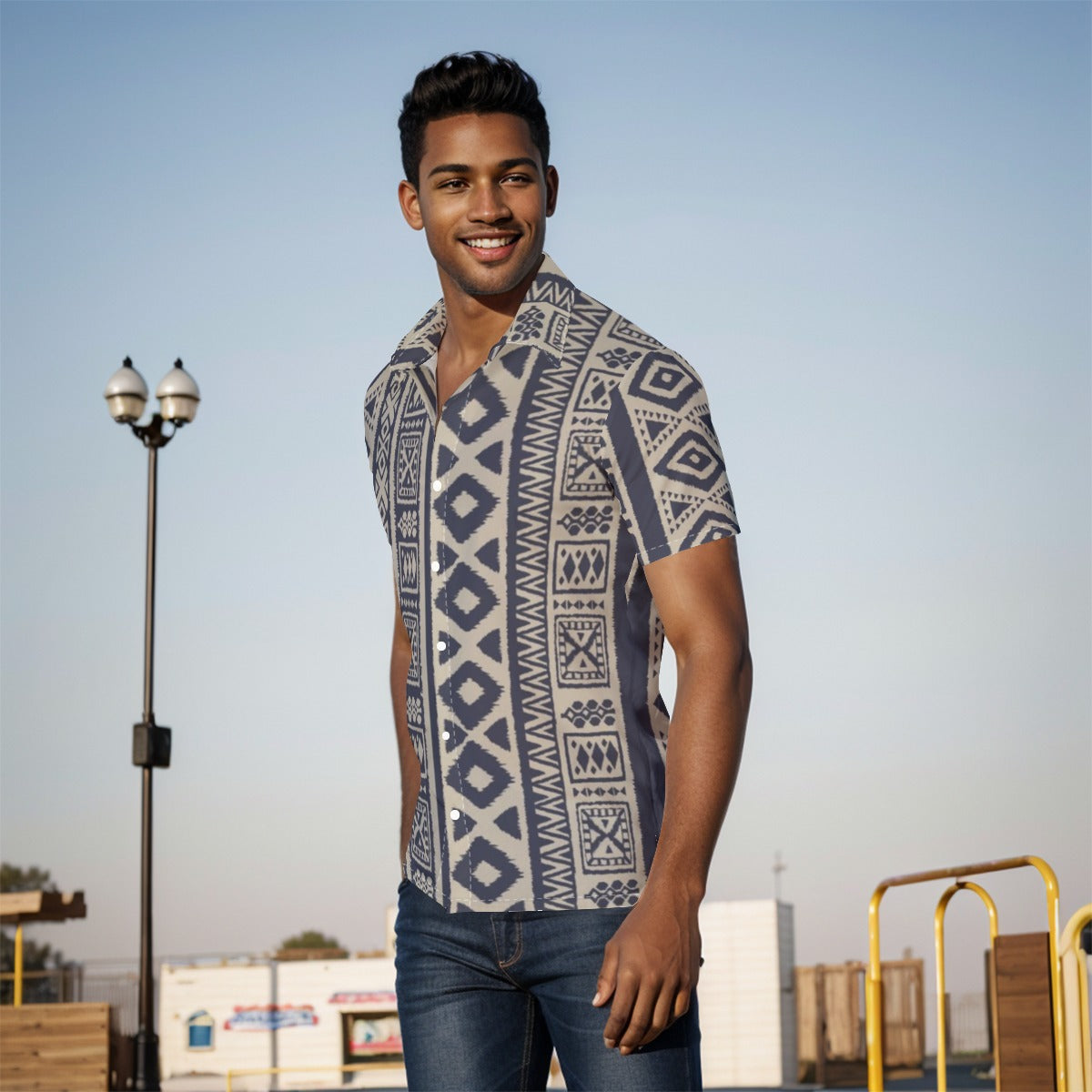 All-Over Print Men's Shirt