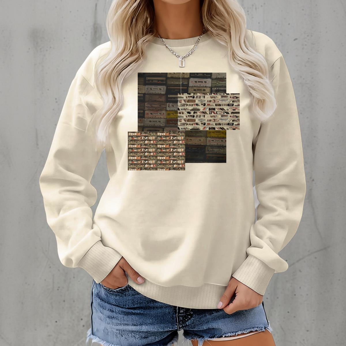Women's Fleece Crew Neck Sweatshirt|DTF