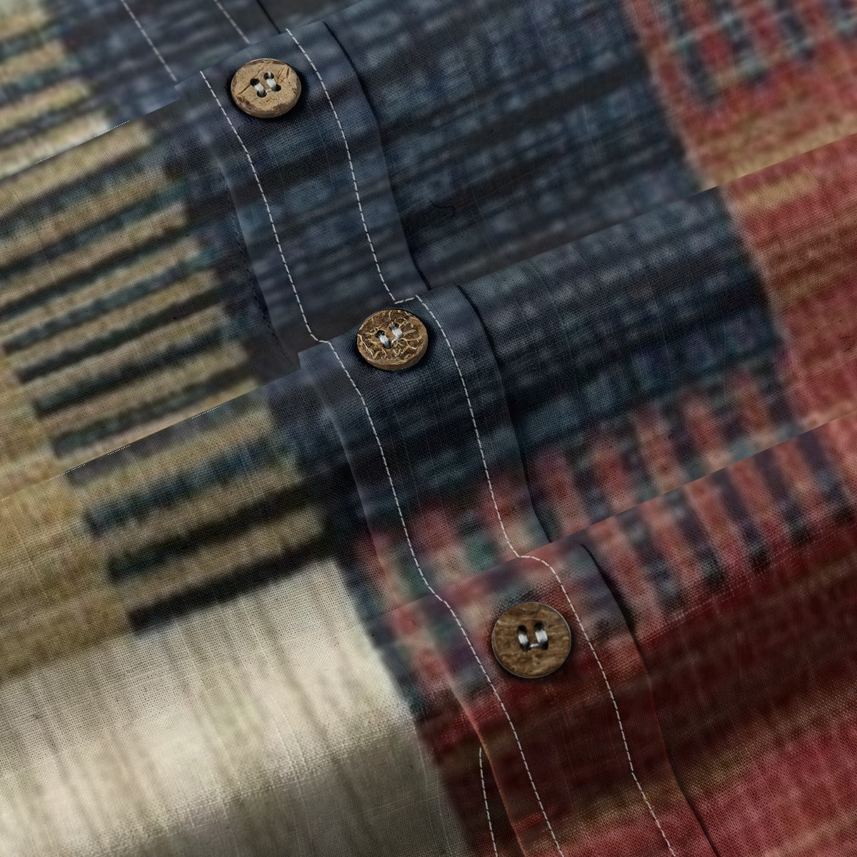 All-Over Print Men's Breathable Cotton Shirt|125GSM