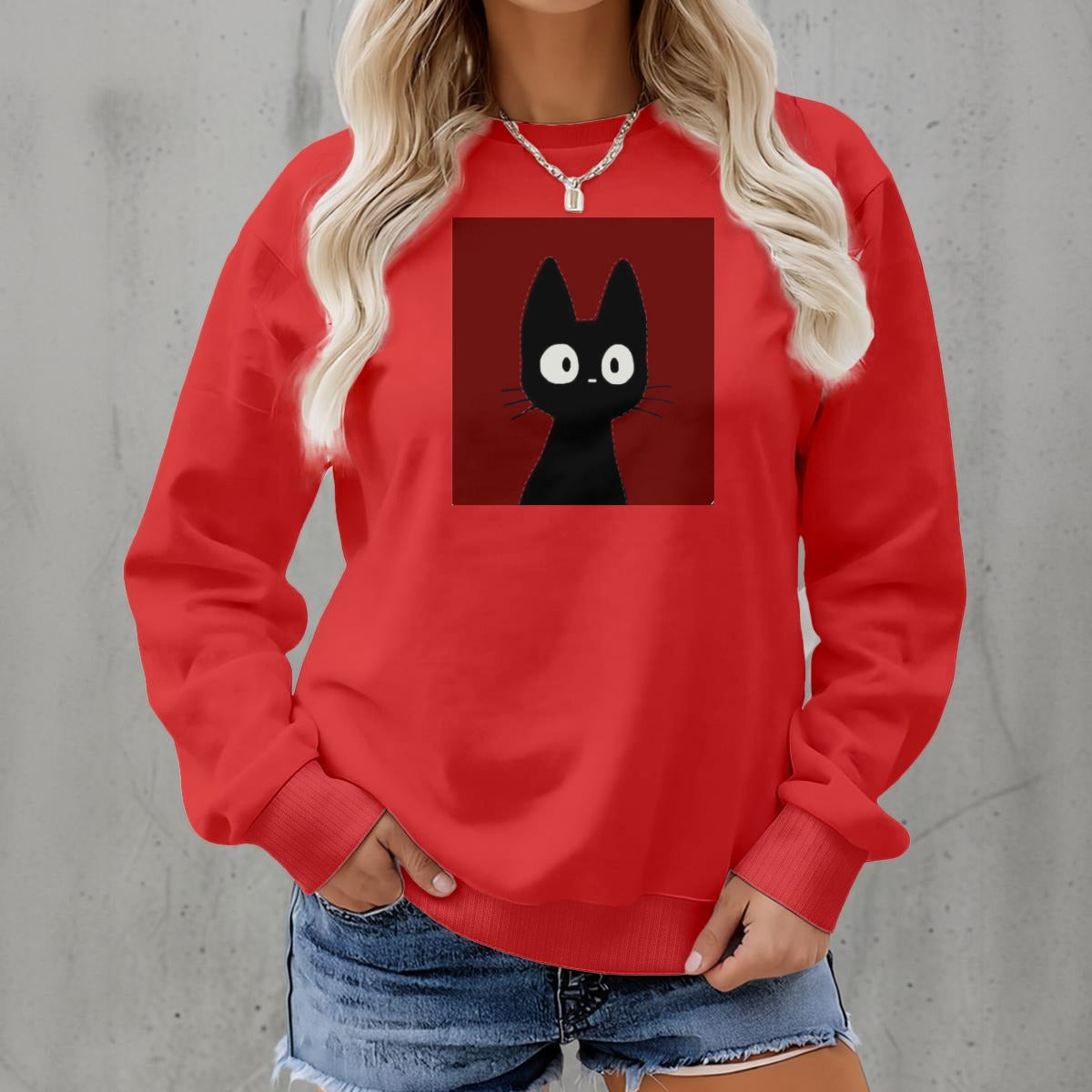 Women's Fleece Crew Neck Sweatshirt|DTF
