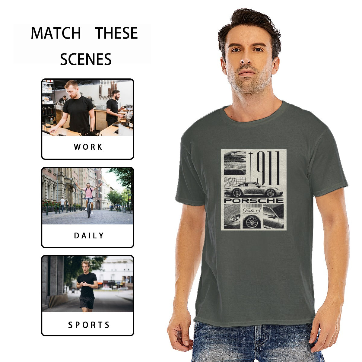 Unisex O-neck Short Sleeve T-shirt | 180GSM Cotton (DTF)
