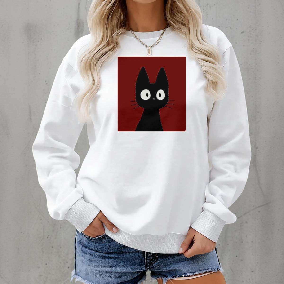 Women's Fleece Crew Neck Sweatshirt|DTF