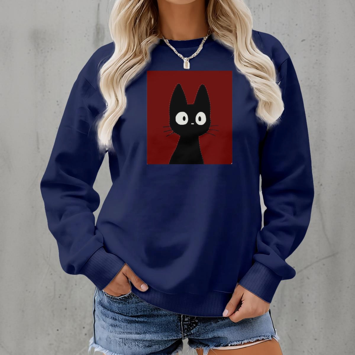Women's Fleece Crew Neck Sweatshirt|DTF