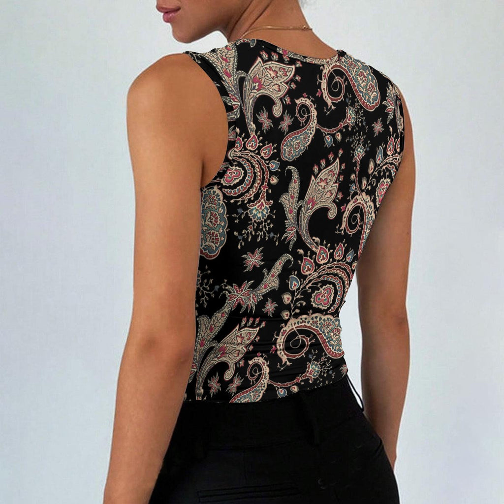 All-Over Print Women’s Sleeveless Square Neck Tank Top